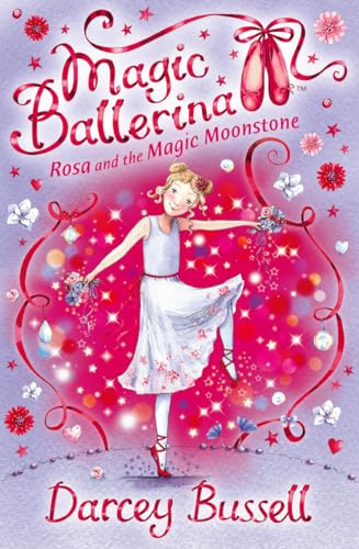 Book cover: girl in ballet pose with red and pink sparkles.