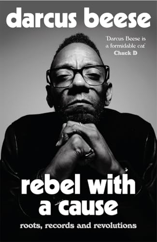 Black and white book cover featuring a portrait of Darcus Beese wearing glasses.