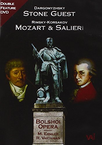 DVD cover featuring a statue flanked by portraits of two men against black background.