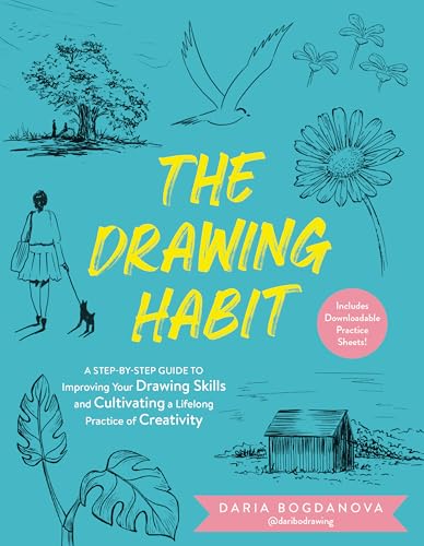 Book cover with sketched illustrations of nature, a person, and a building.