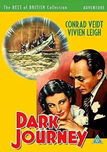 1937 film "Dark Journey" DVD cover with actors and a boat scene.