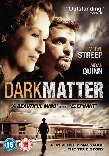 DVD cover for Dark Matter featuring Meryl Streep, Aidan Quinn, and a school building.