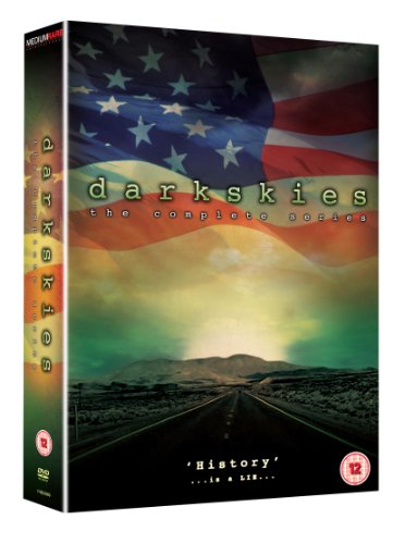 DVD case for Dark Skies The Complete Series featuring a desert road and flag.