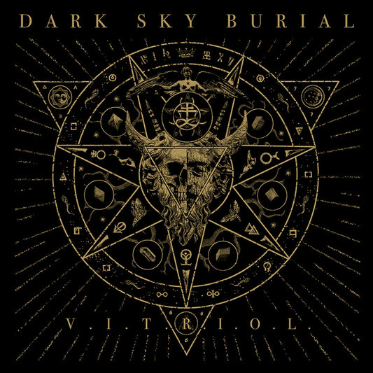 CD cover art: skull within a complex, golden geometric and occult design.