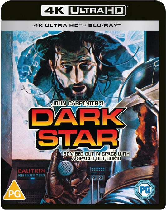Dark Star 4K Ultra HD and Blu-ray cover art featuring a sci-fi illustration.