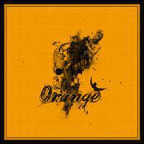 Orange album cover with a sculpted head dissolving into smoke and a bird.