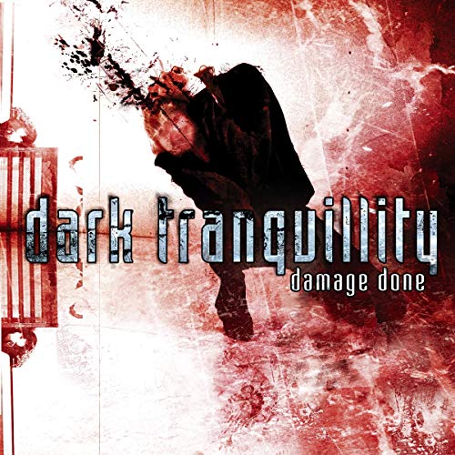 Dark Tranquillity “Damage Done” album cover with a falling figure in red.