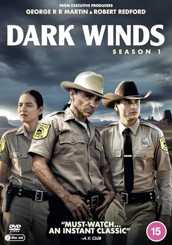 Dark Winds" Season 1 DVD cover featuring three officers in a desert landscape.
