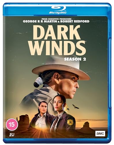 Dark Winds" Season 2 Blu-ray cover featuring detectives in a desert landscape.