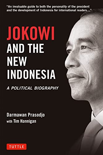 Book cover featuring a black and white portrait of Joko Widodo.
