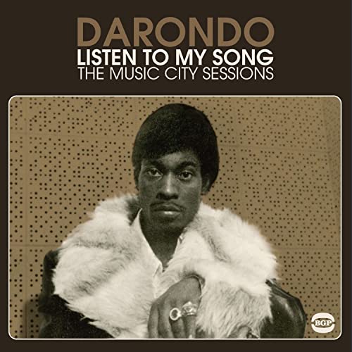 CD cover for Darondo’s “Listen to My Song” featuring a portrait of the artist.