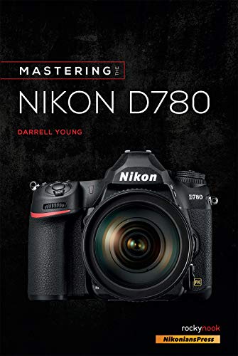 Book cover featuring a black Nikon D780 camera with red accents.