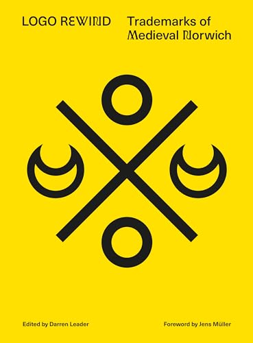 Yellow book cover with a black medieval trademark symbol of crescents and circles.