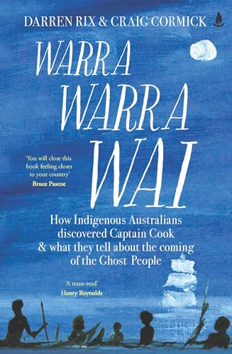 Book cover: blue textured background, Indigenous figures, and a sailing ship.