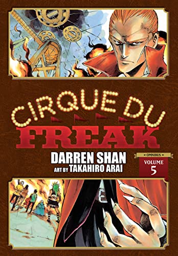 “Cirque Du Freak” manga volume 5 cover with a determined young man and circus imagery.