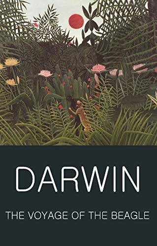 Book cover featuring Rousseau's jungle painting above the title Darwin The Voyage of the Beagle.