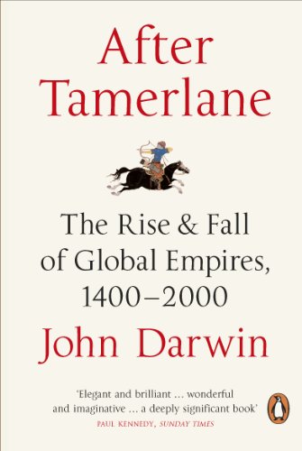 Book cover: "After Tamerlane" with illustration of a mounted archer.