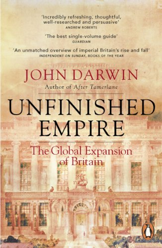 Book cover: "Unfinished Empire" by John Darwin, with a neoclassical building.