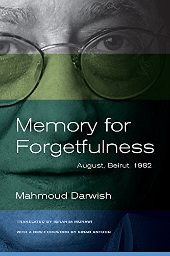 Book cover: close-up of a man with glasses, title “Memory for Forgetfulness.”