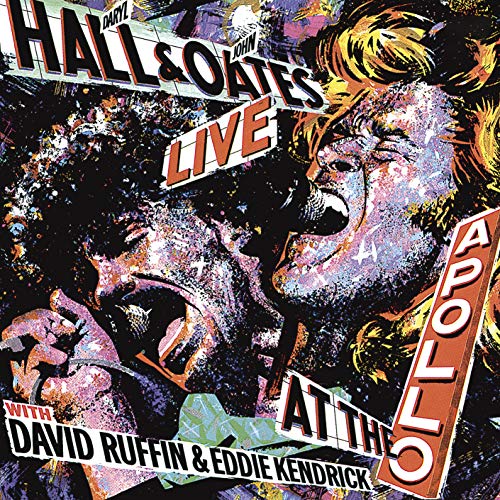 CD cover for Hall & Oates “Live At The Apollo” with portraits.