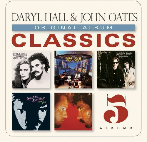 Daryl Hall and John Oates Original Album Classics box set featuring five album covers.