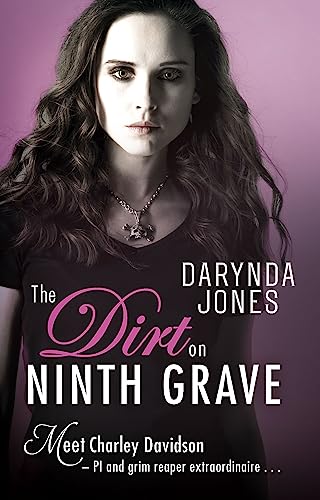 Book cover featuring a woman’s face and the title “The Dirt on Ninth Grave.”