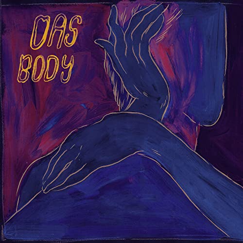 CD cover art with abstract painting of hands and torso in blue.