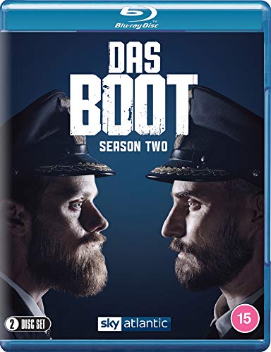 “Das Boot” Season 2 Blu-ray cover featuring two bearded men in naval caps.