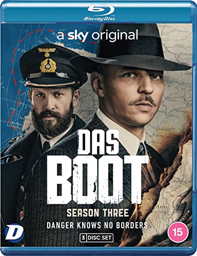 “Das Boot” Season 3 Blu-ray cover featuring two men in naval uniforms.