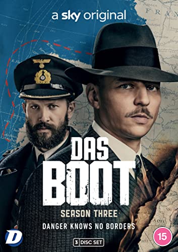 “Das Boot” Season 3 DVD cover featuring two men in naval uniforms.