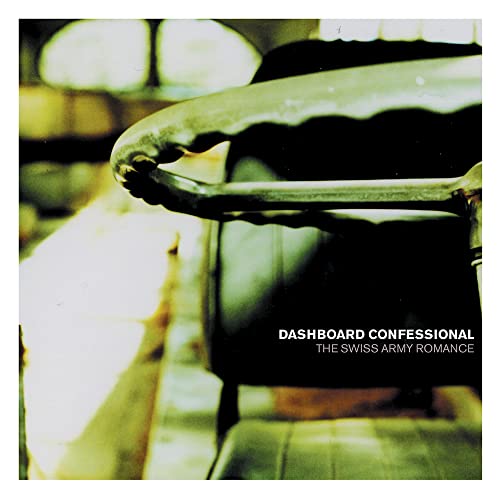 Dashboard Confessional album cover featuring a car's dashboard and steering wheel.