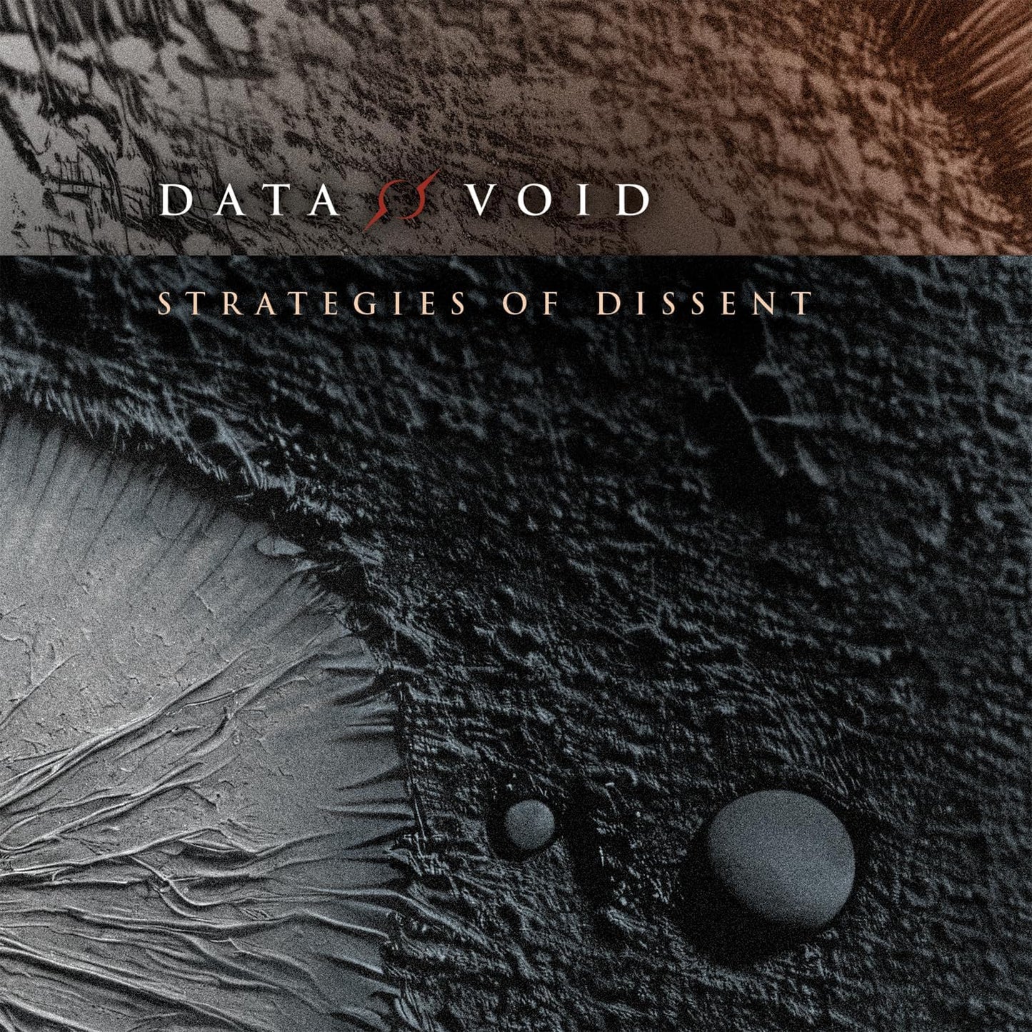 CD cover: dark, textured abstract image with "DATA VOID" text.