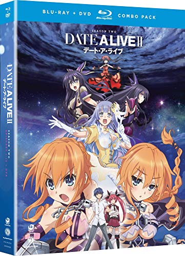 “Date A Live” Season 2 Blu-ray cover featuring anime characters in a dynamic pose.
