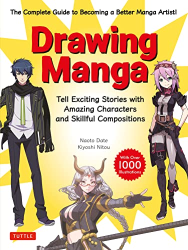 Book cover featuring manga art instruction with illustrated characters.