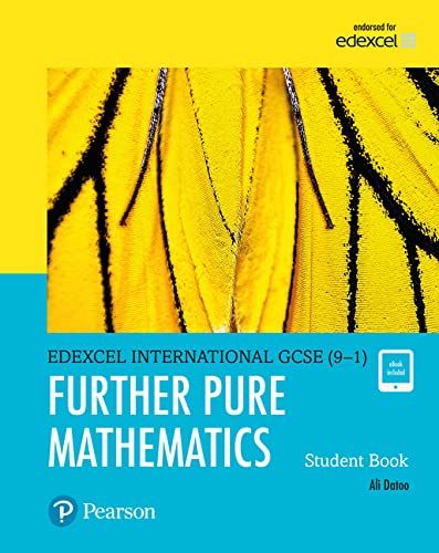Textbook cover: "Further Pure Mathematics" with a tiger image and Pearson logo.