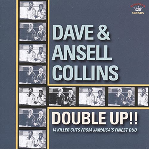 CD cover for Dave & Ansell Collins’ “Double Up!” with band photos.