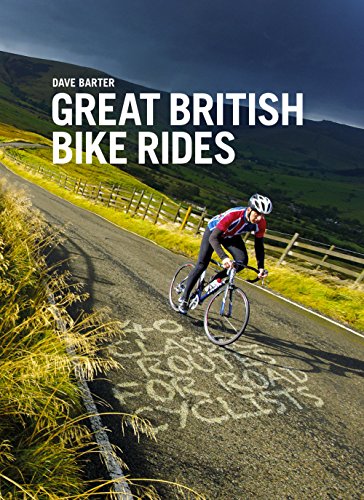 Book cover: cyclist riding uphill on a rural British road.