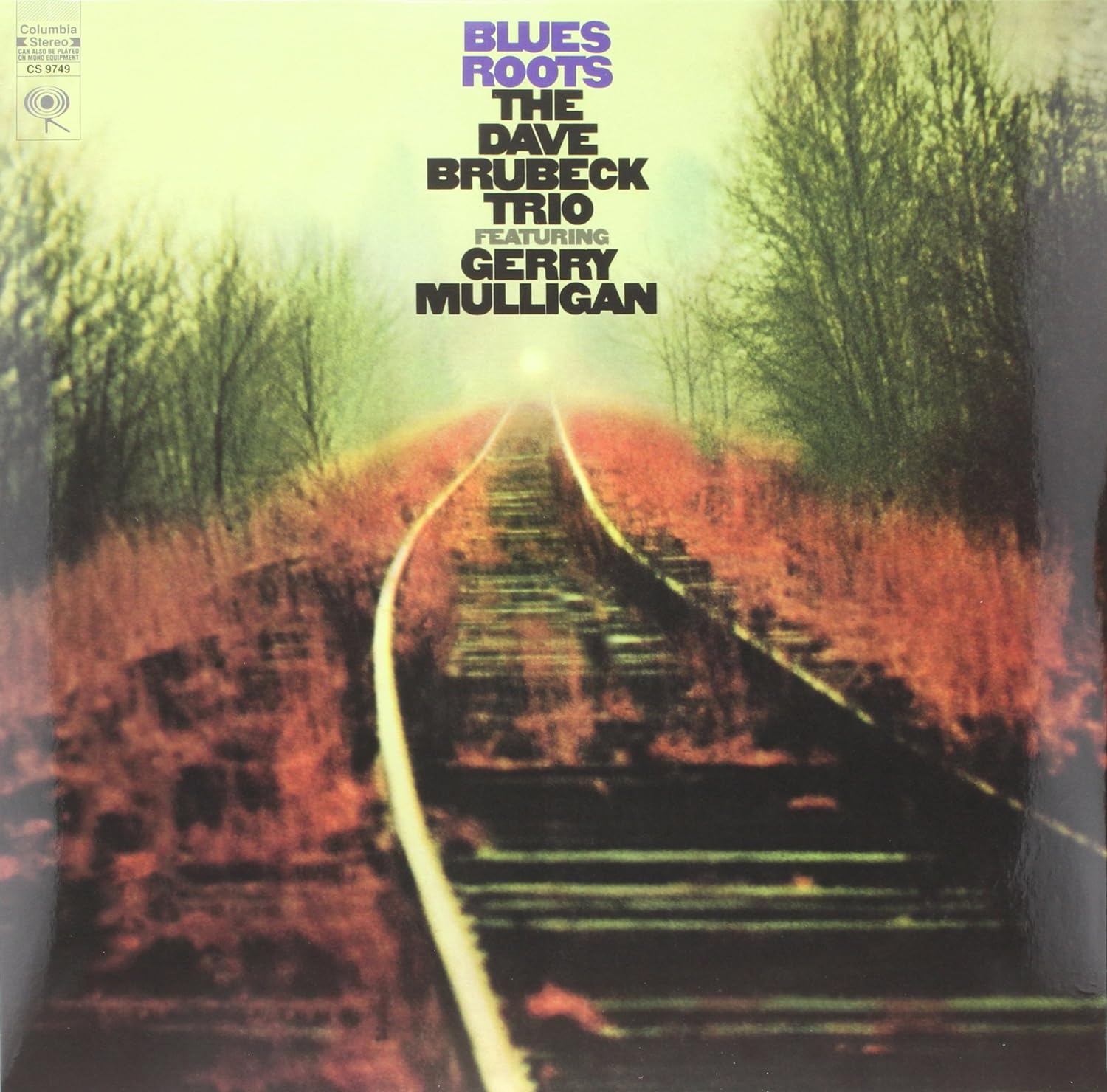 Vinyl record cover: "Blues Roots" by The Dave Brubeck Trio, featuring Gerry Mulligan.