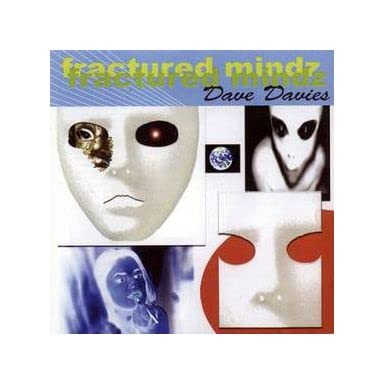 Album cover for Dave Davies’ “Fractured Mindz” featuring surreal face imagery.