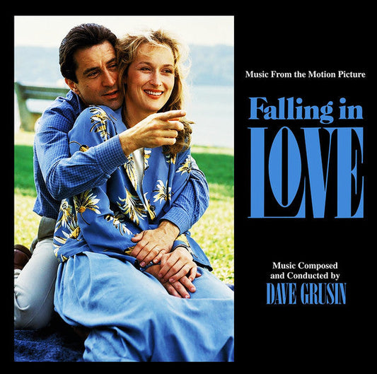 CD cover for "Falling in Love" soundtrack featuring a couple embracing.