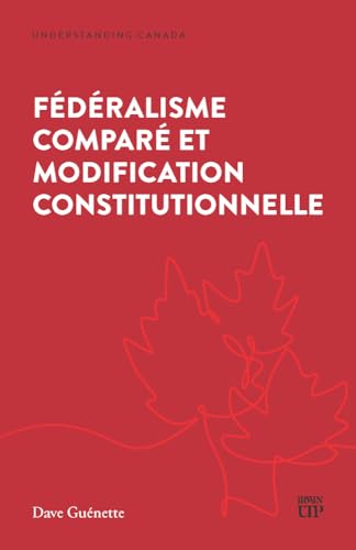 Red book cover with white text and a maple leaf outline.