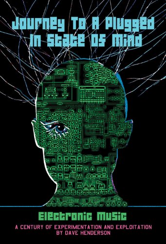 Book cover: green circuit-board head with one blue eye, black background.