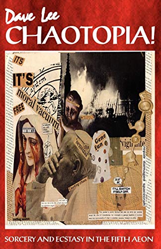 Book cover for "Chaotopia!" featuring a chaotic collage of images.