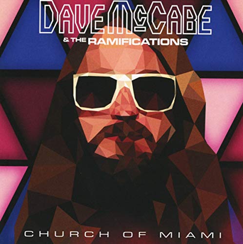 CD cover art: geometric portrait of a man with sunglasses.