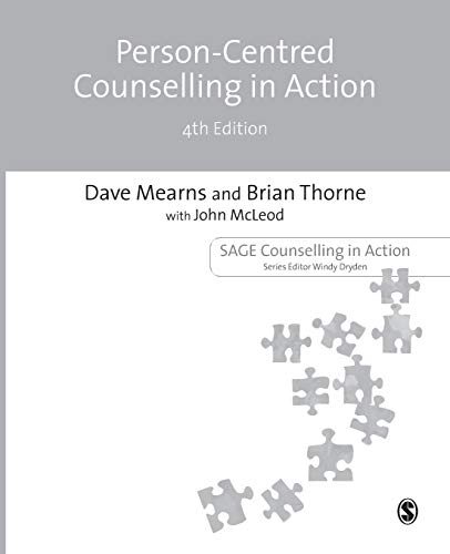 Book cover for Person-Centred Counselling in Action, 4th Edition, by Mearns, Thorne, and McLeod.