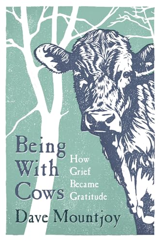 Book cover: close-up of a cow’s face against a green, tree-filled background.