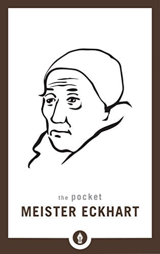 Book cover with a line drawing of a man’s face, titled “Meister Eckhart.”