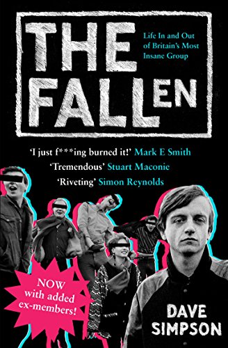 Book cover featuring black and white photos of band members with blacked-out eyes.