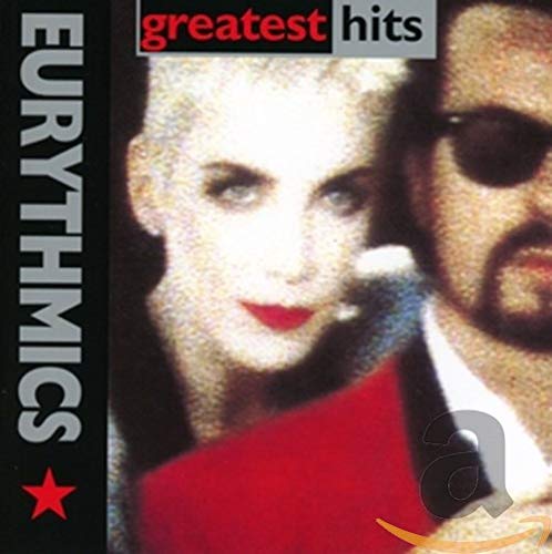 Eurythmics “Greatest Hits” CD cover featuring Annie Lennox and Dave Stewart.