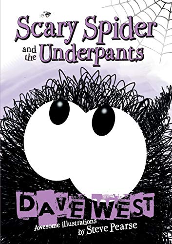 Book cover: a fluffy, black spider with large white eyes.